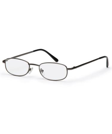 Filtral light reading glasses for women and men/narrow oval reading aid made of metal in anthracite/dpt.+1.50 F4518174 +1.50 diopters (1 -pack) anthracite