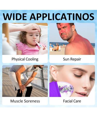 Buy Silicone Egg Shape Ice Roller - Reusable Face Care Tool for Puffy Eyes & Tight Skin Treatment (Purple) - International Shipping Available - Buy Online on GoSupps.com