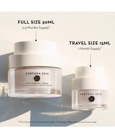 Furtuna Skin Daily Renewal Cream - Daily Moisturizer Advanced Skin Hydration Technology Radiance & Balance Enhancing 95 Percent Natural 1.7 Fl Oz (Pack of 1) - Buy Online on GoSupps.com