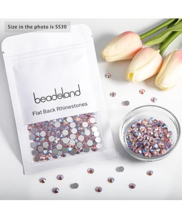 Beadsland 288Pcs Light Pink Flat Back Rhinestones for Nails | SS30 Nail Crystals (6.4-6.6mm) - Perfect for Nail Art & DIY Projects - Buy Online on GoSupps.com