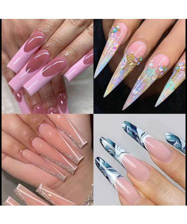 JSGHGDF Fashionable Nails Forms False Nails Full Cover Nails Molds 12 Sizes Nails Extension Nails Art style5 - Buy Online on GoSupps.com