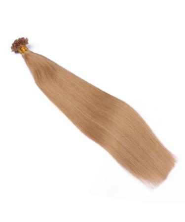 Keratin Bonding Hair Extensions - #19 Mittelgoldblond 60cm - 25 Strands - 100% Remy Real Hair - U-Tip by Novon Hair Extensions - Buy Online on GoSupps.com