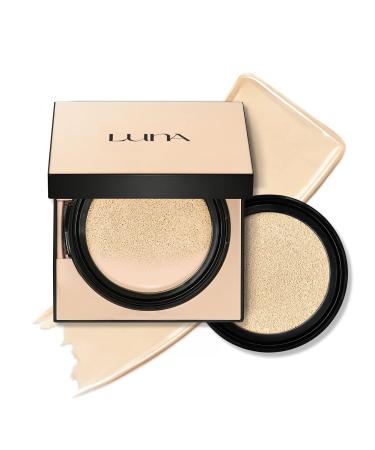 LUNA Conceal Fixing Cushion Foundation #21 Warm Beige + LUNA Long Lasting BIG Tip Concealer #01 Light Beige - Buy Online on GoSupps.com