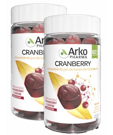 ARKOPHARMA - Phyto Cranberry Gummies - Set of 2 boxes of 60 Gummies