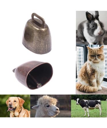 Yitaocity 2Pack Retro Brass Bell Dog Cat Collar Bell Pet Bells Cow Horse Sheep Grazing Copper Bells Cattle Farm Animal Loud Bronze Bell Pet Anti-Theft Bell with Pet Anti- Lost Tags Tubes - Buy Online on GoSupps.com