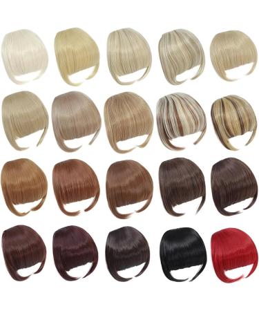 Bangs Bangs Hair Extension Clip in Bangs Synthetic Flat Bang with Temples 6 Inches Front Face Bangs for Women Girls Daily Bangs Hair Clip(M4) 6inches M4 - Buy Online on GoSupps.com