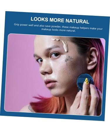 Ipetboom Powder Puff Foundation Set - 4 Pcs Cosmetic Organizer & Blending Puffs - Ideal for Makeup Eyeshadow and Blush - Christmas Stocking Stuffer - 5.5x5.5cm Dark Blue - Buy Online on GoSupps.com