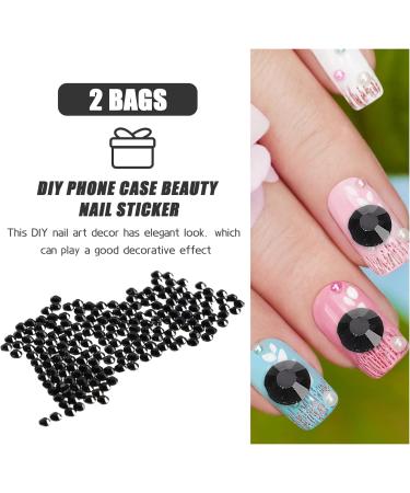 BESPORTBLE 2 Flat Bottom Rhinestone Household Nail Art Nail Supplies Home Decor Manicure Charms Nail Gemstone Glass Nail Beads Nail Glass Charms 3d Rhinestones Flat Nails Flat Drill - Buy Online on GoSupps.com