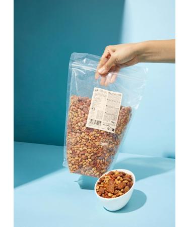 KoRo KoRo - Organic Protein Mix with Tomato Flakes 1 kg - Roasted and Spiced Soybeans and Almonds - High Protein Content - Vegan