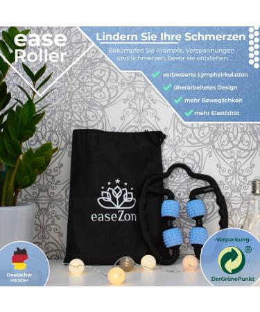 Ease Zone Muscle Massage Roller - Anti-Cellulite Self-Massage Device for Legs Thighs Calves Neck & Arms - Trigger Point & Fascia Relief - Buy Online on GoSupps.com