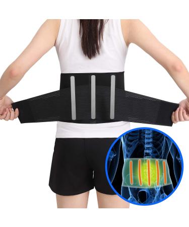 Adjustable Lower Back Brace for Men & Women | Pain Relief & Support Belt - XL Size with Breathable Mesh & Dual Straps - Buy Online on GoSupps.com