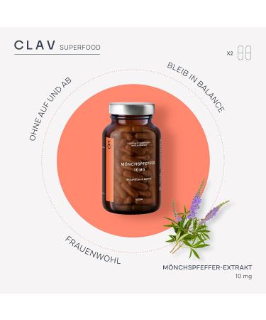 Set of 2 - High-Dose Chasteberry Capsules | 10mg Agnus Castus Extract | 360 Vegan Vitex Agnus Castus Capsules for Wellness - Buy Online on GoSupps.com