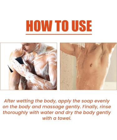 Gynecomastia Reduction Soap 2 Pieces Charcoal Gynecomastia Reduction Bars Masculine Breasts Weight Loss Tightens Body Muscles Circulation-Enhancing Charcoal Soap for Men - Buy Online on GoSupps.com