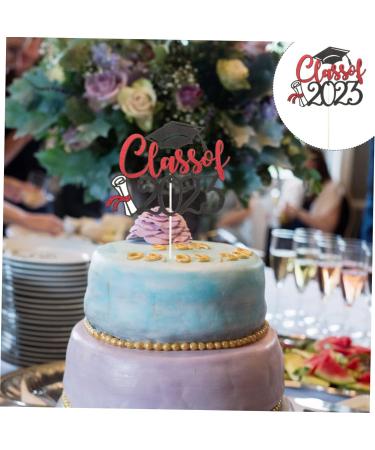 INOOMP 12 Pcs 2023 Graduation Arrangements Cupcake Toppers Class of 2023 Cake Picks Class of 2023 Cupcake Topper Cupcake Decorations Cake Decors Cake Supplies Paper Cup Props - Buy Online on GoSupps.com