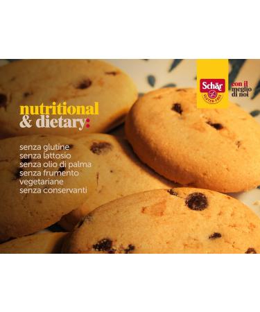 Schar Gocce di Sole Biscotti di pasta frolla con gocce di cioccolato Shortcrust Dough Biscuits with Chocolate Chips 12 x 200 g + Italian Gourmet Polpa 400 g - Buy Online on GoSupps.com