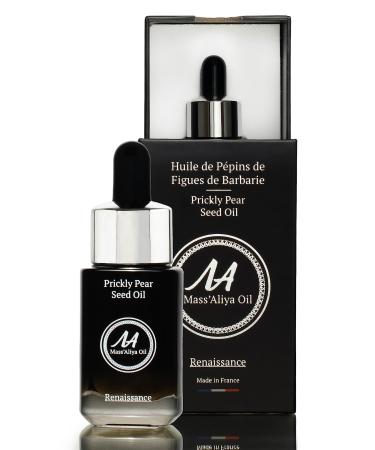 MASSALIYA OIL Facial Prickly Pear Seed Oil MADE IN FRANCE Face and Body anti-aging moisturizing care Moroccan pure cold-pressed 0.5 oz 100% natural barbary fig cactus oil