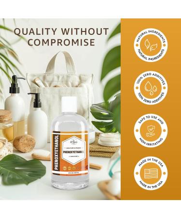 PHENOXYETHANOL Preservative Liquid (32 oz) Paraben-Free Formaldehyde-Free Water & Oil Soluble | Suitable for Soap Making, Lotions, Conditioners, Creams | Keeps Products Fresh & Safe | 32 Ounces - Buy Online on GoSupps.com