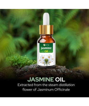 Pure Jasmine Essential Oil (30ML) - Undiluted Aromatherapy Oil for Skin & Hair | Therapeutic Grade Jasminum Grandiflorum - Buy Online on GoSupps.com