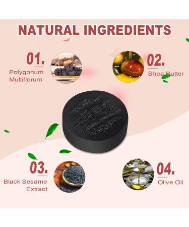 BROEYOUE Pack of 2 Polygonum Multiflorum Shampoo Soap Natural Polygonum Hair Soap He Shou Wu Shampoo Soap Promotes hair growth and prevents hair loss - Buy Online on GoSupps.com