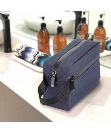Toiletry Bag for Men Etercycle Portable Travel Wash Bag Waterproof Toiletries Cosmetic Organizer Bag Gym Shaving Shower Bathroom Bag Dopp Kit Make Up Bag with Handle (Deep Blue) - Buy Online on GoSupps.com