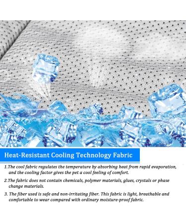 Buy TVmall Dog Cooling Vest - Adjustable Mesh Summer Jacket with Reflective Stripes for All Dog Sizes - Comfortable & Cool Coat for Large Medium & Small Dogs - Color: Blue - Buy Online on GoSupps.com