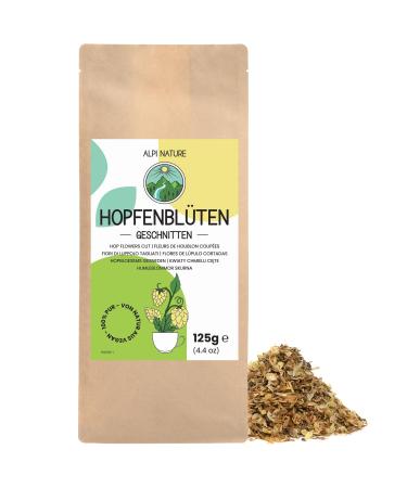 Alpi Nature Alpi Nature Chopped Hops 125g Dried and Chopped Hop Petals Humulus Lupulus Loose Leaf Herbal Tea