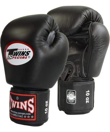 Buy Twins Black Leather Boxing Gloves 14 oz | Premium Quality & International Shipping - Buy Online on GoSupps.com