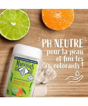 Le Petit Marseillais Extra Gentle Shower Gel Mandarin & Lime Organic 250ml - Buy Online on GoSupps.com