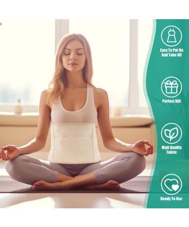 Alongen Reusable Castor Oil Pack for Waist - Adjustable Straps for Liver Detox Constipation Relief & Muscle Pain Relief - Buy Online on GoSupps.com
