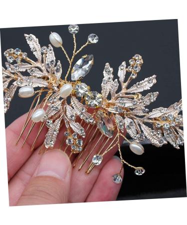 DOITOOL Wedding Hair Accessories Bridal Hair Comb Pearl Inlaid Comb Women Decorative Comb Hatchet Comb Pearl Hair Clip Hair Insert Comb Rhinestone Headdress Fine 4 Piece Set - Buy Online on GoSupps.com