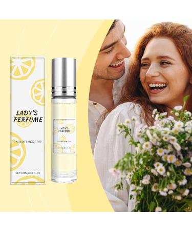 Perfume for Women Rose Flower Fresh Powder Perfume Energetic Long Lasting Eau De Parfum Floral Body Mist Suitable for Travel Size Perfume Gift for Women 2x2x8.5cm Yellow - Buy Online on GoSupps.com
