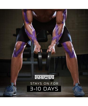 135ft Waterproof Bulk Kinesiology Tape Roll - Sports Therapy Support for Knee, Muscle, Wrist, Shoulder, Back - Premium Elastic & Hypoallergenic Cotton - Purple - Buy Online on GoSupps.com