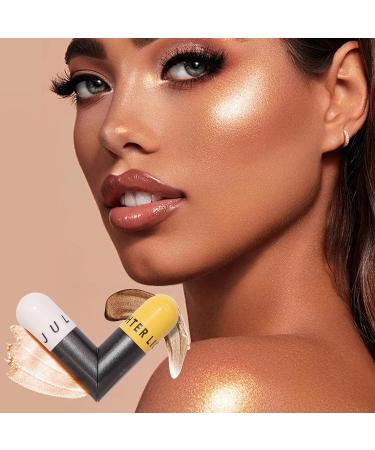 CkFyahp 2-in-1 Liquid Highlighter Makeup Wand - Rose Gold Illuminator for Face & Body - Buy Online on GoSupps.com