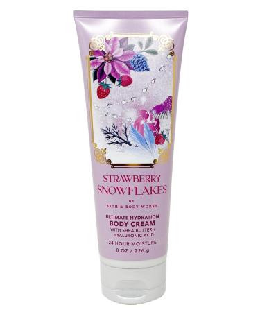 Bath & Body Works Strawberry Snowflakes - Ultimate Hydration Body Cream and Fine Fragrance Mist - with a Natural Oats Soap - Buy Online on GoSupps.com