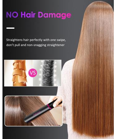 Fabuday Flat Iron Hair Straightener - Dual Voltage Fast Heating LCD Display Auto Shut-Off 12 Adjustable Temperatures 1 Inch Ceramic Plates - Perfect for All Hair Types - Buy Online on GoSupps.com