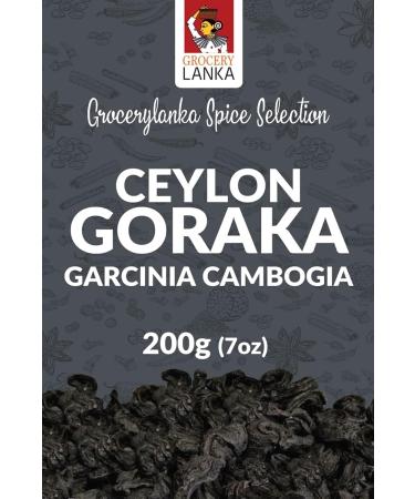 Goraka 200g - Natural Food Souring Agent | Dried Garcinia Cambogia | Malabar Tamarind | Kudampuli - Shop Quality Internationally - Buy Online on GoSupps.com