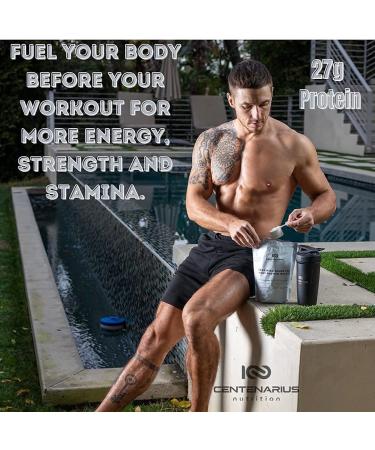 Centenarius Nutrition Grass Fed Whey Protein Isolate - Pure Amino Acids for Muscle Growth & Recovery - Cold-Filtered No Additives Unflavored - International Shipping Available - Buy Online on GoSupps.com