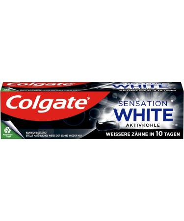  Colgate Colgate Sensation White Toothpaste with Activated Charcoal 12 x 75 ml Gently removes surface stains for whiter teeth in just 10 days - Buy Online on GoSupps.com