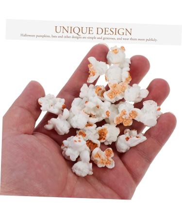 KONTONTY Candy Necklace 20pcs Artificial Popcorn Resin White Accessories Cell Phone Magnet Earrings - Buy Online on GoSupps.com