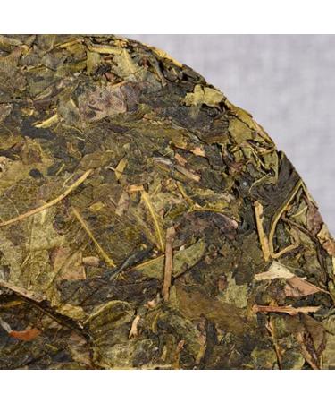 HQZM Yunnan Century Old Ancient Tree Puer Raw Tea Cake Golden Leaf Puer Tea Unique Flavor 357g - Buy Online on GoSupps.com