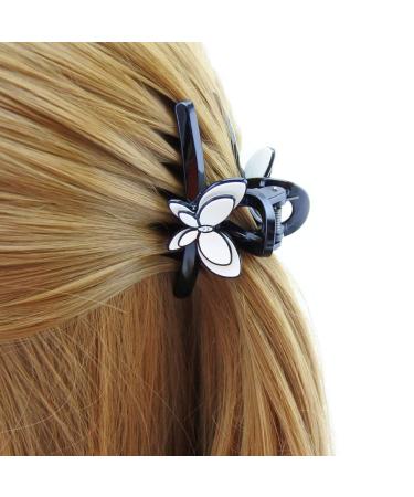 Buy Meilliwish Noble Little Butterfly Hair Claw Clip for Women & Girls - White Ponytail Holder - 1 Piece - Buy Online on GoSupps.com
