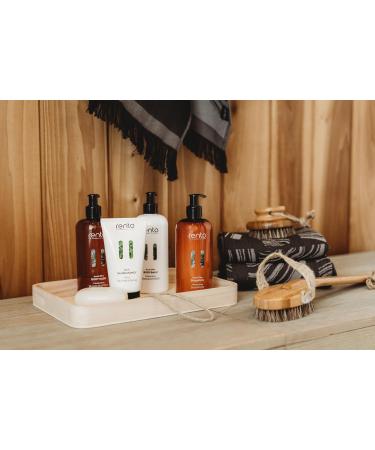 SudoreWell Sauna Bath Brush Rento Bamboo - Natural Bristles for a Relaxing Spa Experience | International Shipping Available - Buy Online on GoSupps.com