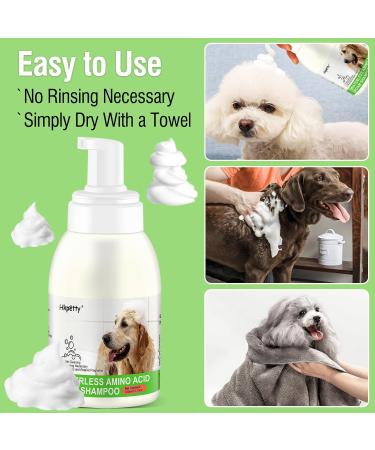 Dog Waterless Foaming Shampoo 3-in-1 Hypoallergenic Pet Shampoo for Dogs Cats Cleans Pet No Rinse Foam Dry Shampoo Conditions & Deodorizer Natural Red Pomegranate Flavour 300ml - Buy Online on GoSupps.com