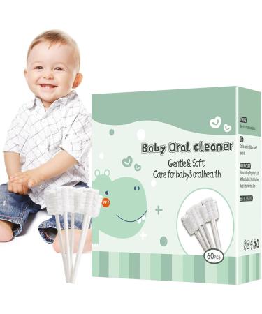 Baby Tongue Cleaner & Mouth Cleaner | 60/120 Pack Flexible Baby Toothbrush for Newborns | Upgrade Gums Cleaner - Buy Online on GoSupps.com