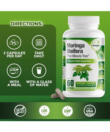 Magnesium Supplement with Glycinate Citrate Malate & Oxide Plus Moringa Oleifera with Vitamin C Omega 3 & Amino Acids - Boosts Energy Mood Memory - Buy Online on GoSupps.com
