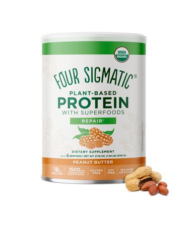 Four Sigmatic Plant-Based Protein with Superfoods Peanut Butter 1.32 lbs (600 g)