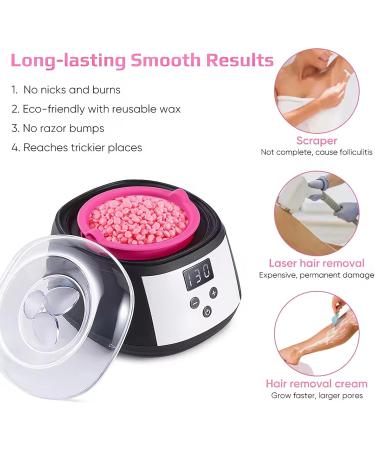 Buy WHAEOY Professional Electric Wax Heater - Intelligent Temperature Control & LED Display for Hair Removal - Buy Online on GoSupps.com