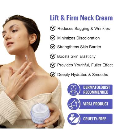 Best Neck Firming Cream - Anti-Aging Tighten & Lift Neck Cream for Sagging Skin Reduces Fine Lines & Wrinkles - Buy Online on GoSupps.com