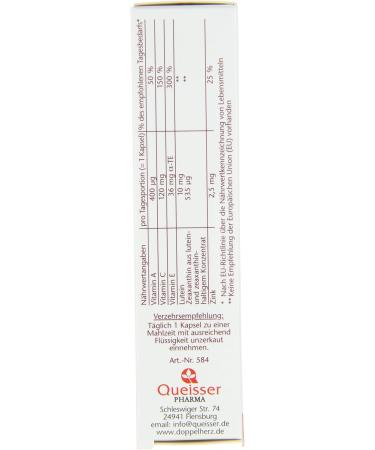  Doppelherz Doppelherz active Vital Eye Capsules 5 x 20 g - Buy Online on GoSupps.com