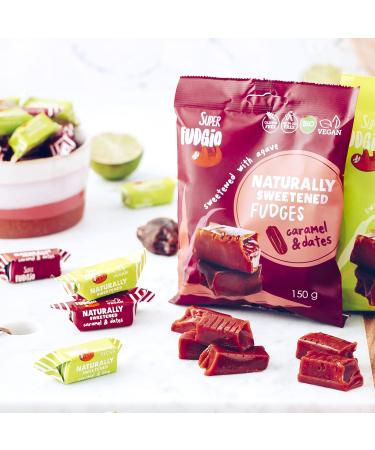 Super Fudgio Organic Bonbons - Vegan Gluten-Free Palm Oil-Free Treats with Agave & Dates | 10 x 150g - Buy Online on GoSupps.com